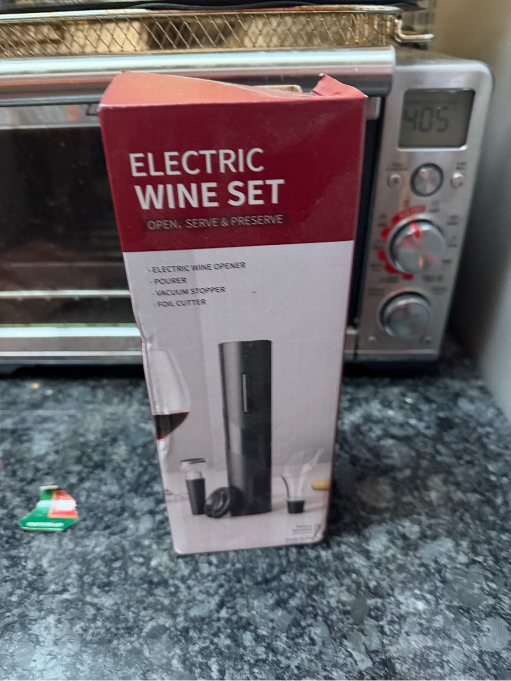 Electric Wine Opener Set - Black